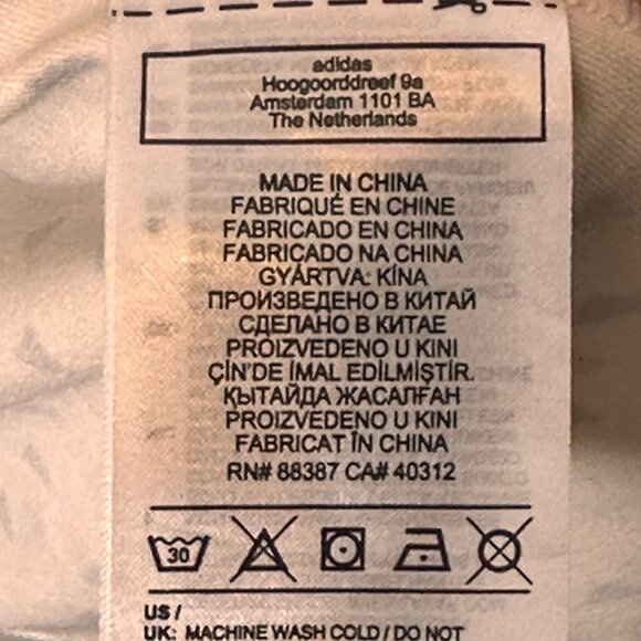 Adidas White Golf Polo Shirt Mens 2XL Performance Business Casual All Over Print - Picture 6 of 9